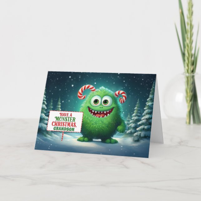 Nieto Monstruo Divertido Navidad Niños (Anverso)
