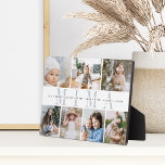 Nietos "Mima" nombran 7 placa de Collage de fotos<br><div class="desc">Crea un regalo dulce para la abuela con esta placa de 7 collage de fotos. "MIMA" o el apodo preferido de su abuela aparece en el centro con letras grises de moda,  con el mensaje de su personalizado y los nombres de sus nietos puestos.</div>