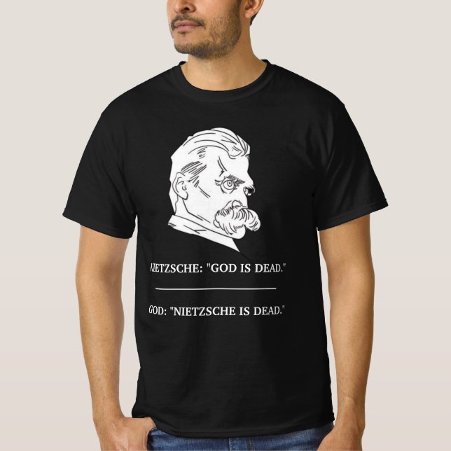 NIETZSCHE Camiseta "Dios está muerto" (Anverso)