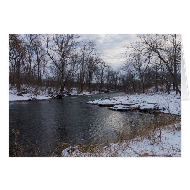 Nieve a lo largo del río James (Anverso (Horizontal))