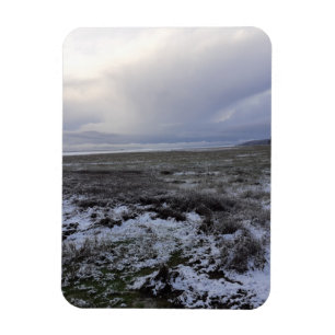Nieve a través del imán fotográfico flexible de la