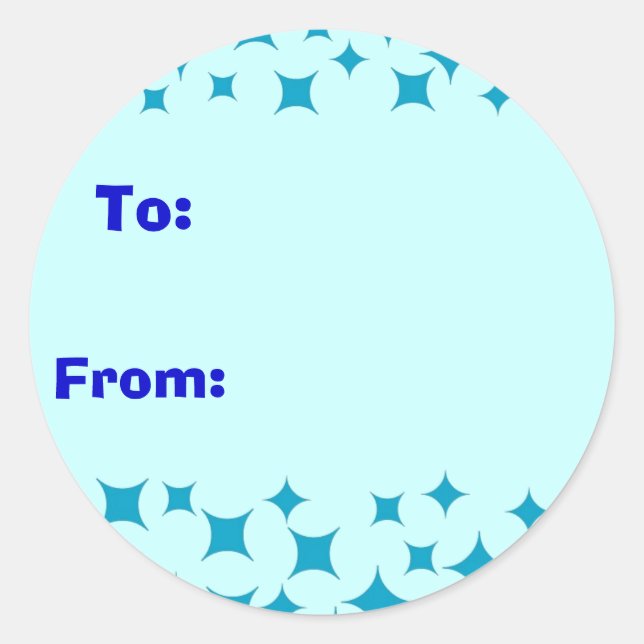 Nieve azul helado / pegatina de estrellas. A, Desd (Anverso)