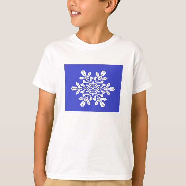 Nieve azul para niños de camiseta (Anverso)