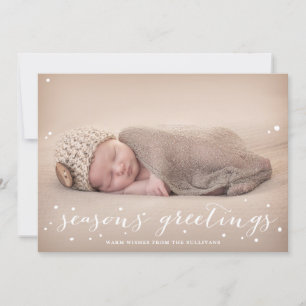 Nieve blanca   Tarjeta de vacaciones de fotos de l