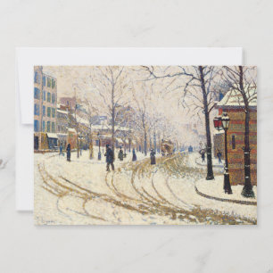 Nieve, Boulevard de Clichy, París por Paul Signac