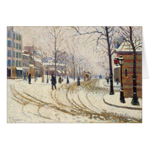 Nieve, Boulevard de Clichy, París por Paul Signac