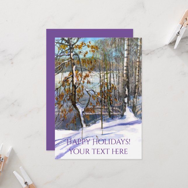 Nieve caída Acuarela (Anverso/Reverso In Situ)