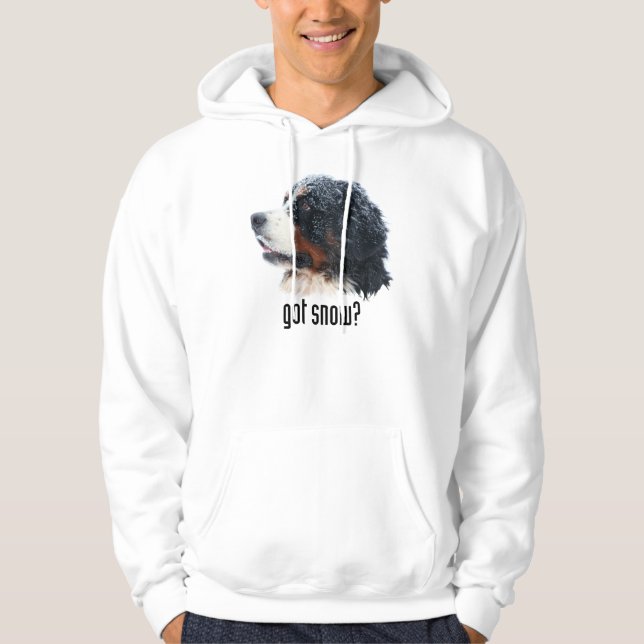 ¿nieve conseguida? Sudadera con capucha de Bernese (Anverso)