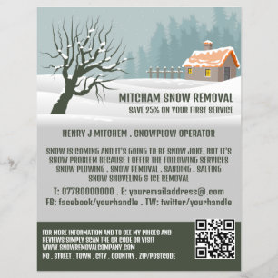Nieve de jardín, publicidad de la empresa de elimi