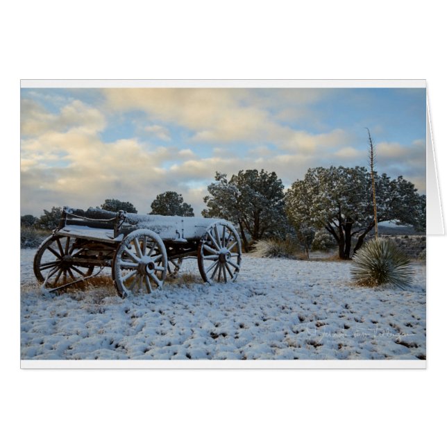 Nieve de la mañana en la luz temprana del amanecer (Anverso (Horizontal))