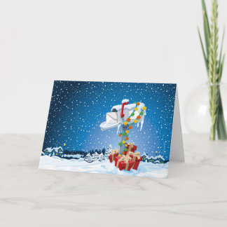 Nieve de las cajas de regalo del buzón del navidad