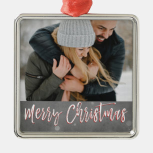 Nieve de las Felices Navidad u ornamento de la