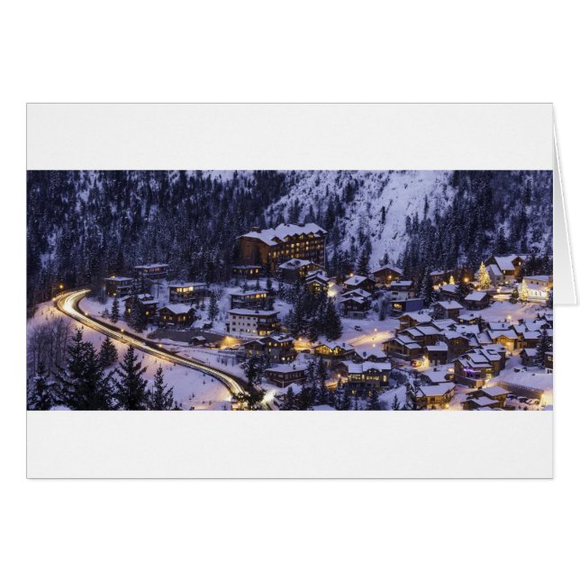 Nieve de montaña Courchevel (Anverso (Horizontal))