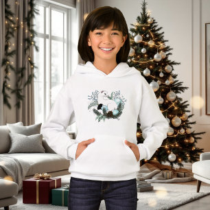 Nieve de Navidad en Azul y Armiño Blanco