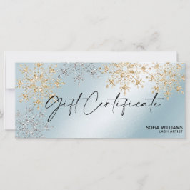 Nieve de regalo de certificado de negocios moderna