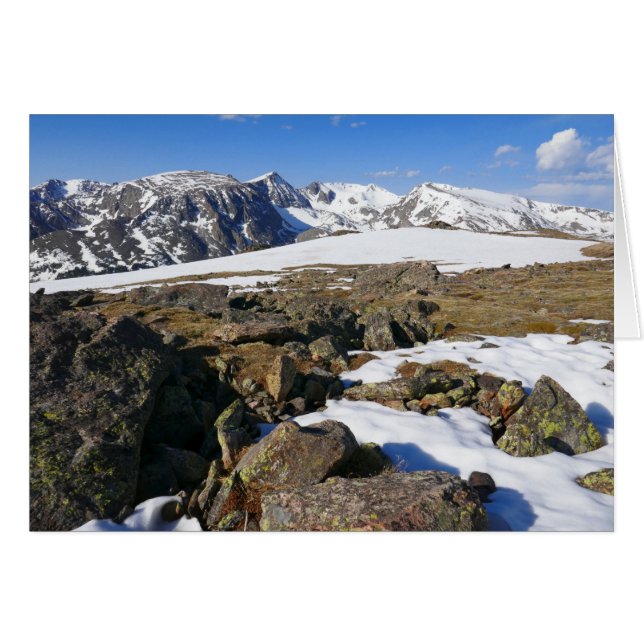 Nieve derritiéndose en las montañas rocosas (Anverso (Horizontal))