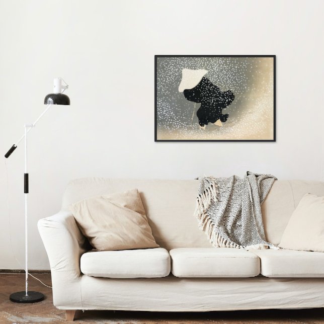 Nieve desde Momoyogusa Arte Japonés Vintage (Subido por el creador)