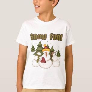 Nieve Diversión dos camisetas y regalos