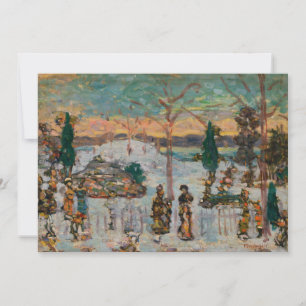 Nieve en abril por Maurice Prendergast, Arte Vinta
