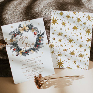 Nieve en amor Copos De Nieve Invitación A Ducha De