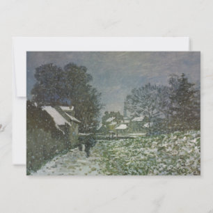 Nieve en Argenteuil por Claude Monet