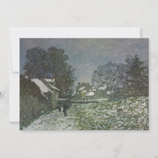 Nieve en Argenteuil por Claude Monet