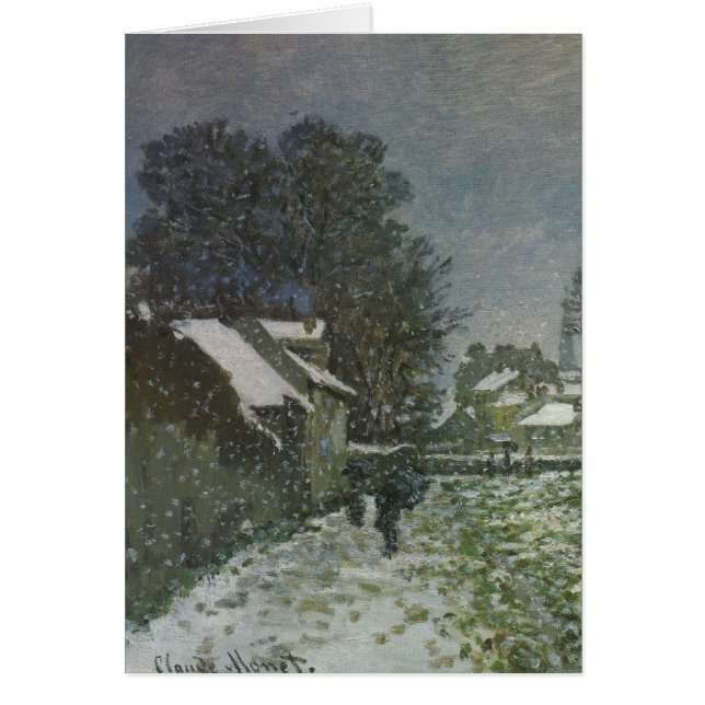 Nieve en Argentina por Claude Monet (Frente)