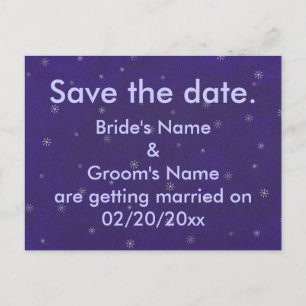 Nieve en azul, Tarjetas postales de guardar la fec