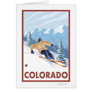 Nieve en declive SkierColorado