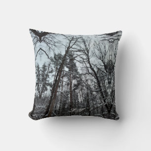 Nieve en el bosque Cojín decorativo LS