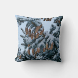 Nieve en la almohada de la pecera