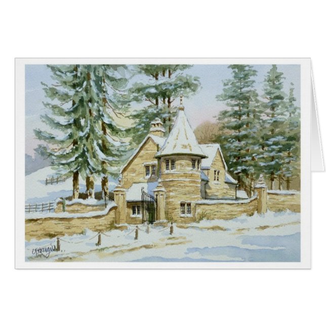 Nieve en la puerta de la casa de campo de Stowell (Anverso (Horizontal))