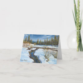 "Nieve fundida" por Barbara Stanton: Tarjeta de no