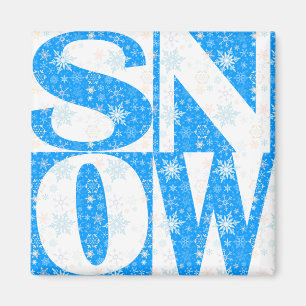 ¡NIEVE! Imán del encanto del esquiador afortunad