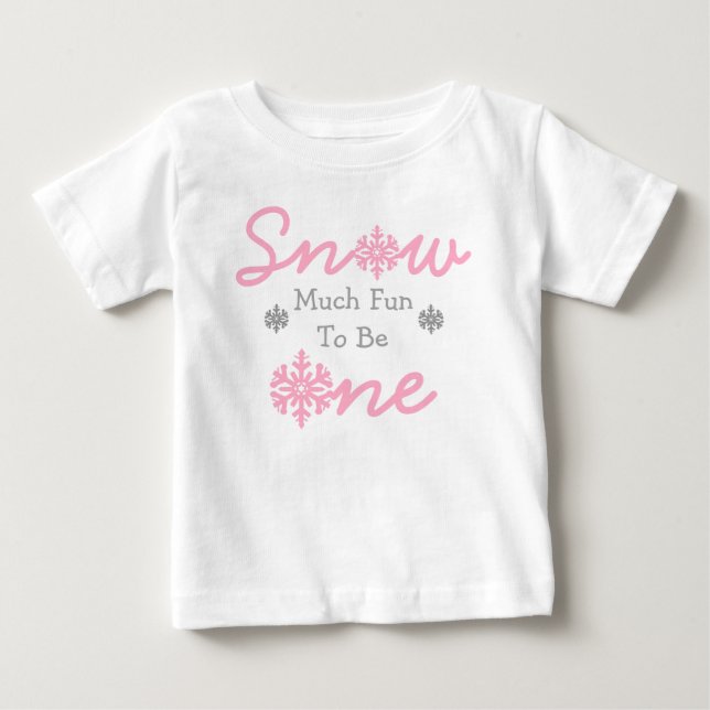 Nieve Mucho Diversión De Ser Una Camiseta Bebé (Anverso)