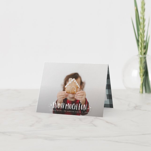 Nieve mucho divertido texto de guiones de fotos y  (Anverso)