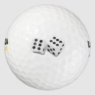 Nieve ojos dados bola de golf