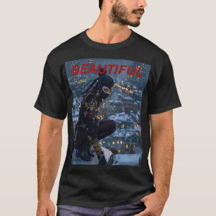 Nieve oscura Kunoichi - Camiseta Art Ninja en la s