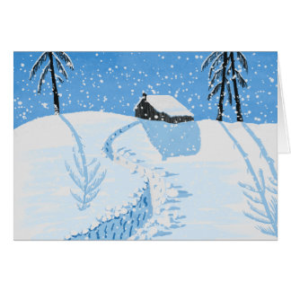 Nieve pacífica que cae