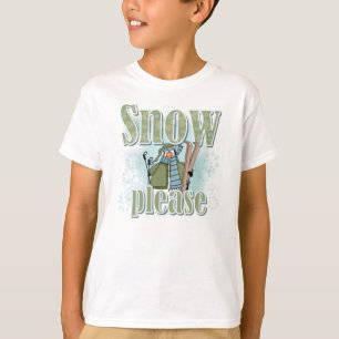 Nieve para los Pingüinos Por favor camisetas y reg