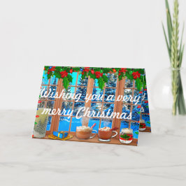 Nieve para tarjeta de Navidad