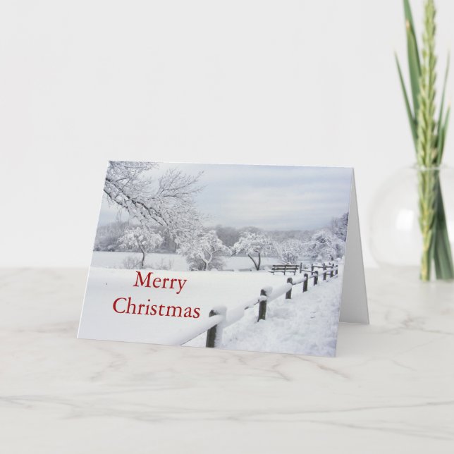 Nieve pegajosa 7 Navidades ~ tarjeta (Anverso)