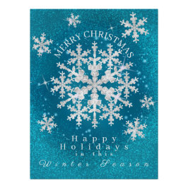 Nieve: Poster blanco brillante de Aqua