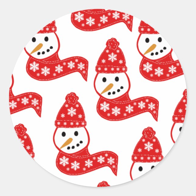 Nieve roja escarba a Pegatinas (Anverso)