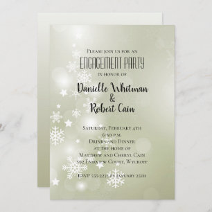 Nieve sobre la elegancia de Sage Abstract acuarela