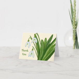 Nieve, tarjeta de agradecimiento