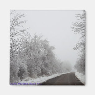 Nieve y pista de hielo #1 imán