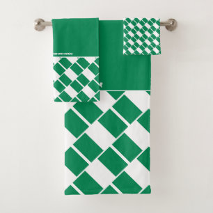 NIGERIA FLAG Escritura Personalizada VERDE
