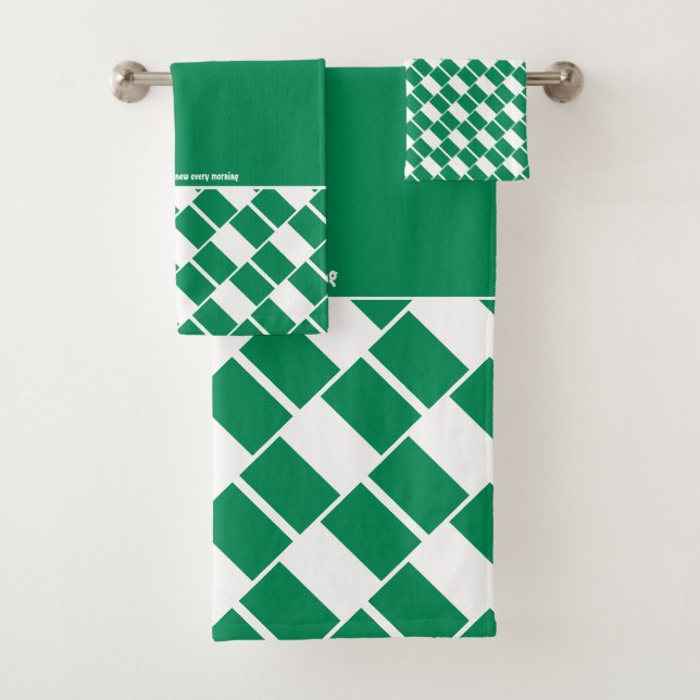 NIGERIA FLAG Escritura Personalizada VERDE (In situ)