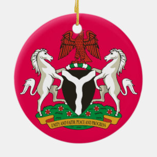 Nigeria - Ornamento de Navidad de porcelana Person